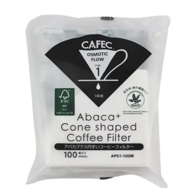 Фільтри паперові CAFEC ABACA + Filter Paper Cup4 100 шт